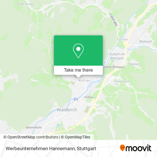 Werbeunternehmen Hannemann map