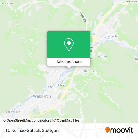 TC Kollnau-Gutach map