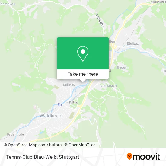 Карта Tennis-Club Blau-Weiß