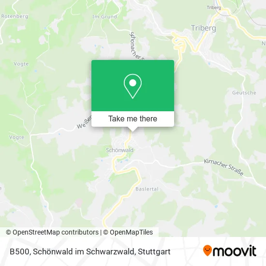 Карта B500, Schönwald im Schwarzwald