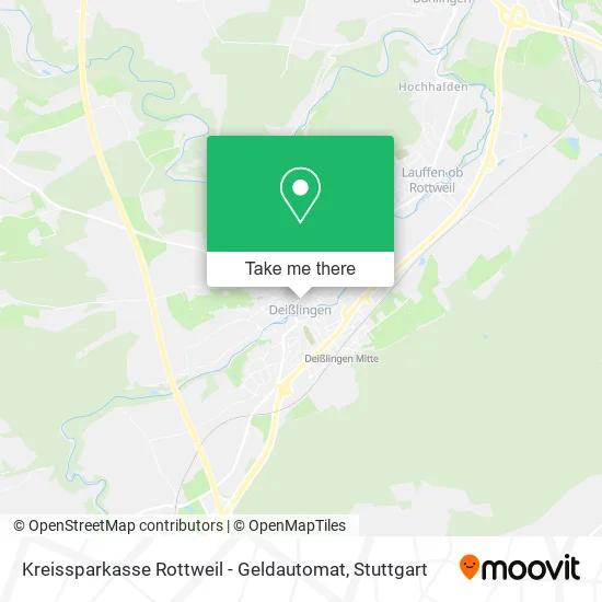Карта Kreissparkasse Rottweil - Geldautomat
