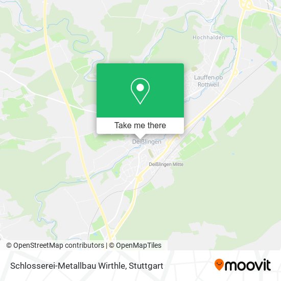 Schlosserei-Metallbau Wirthle map