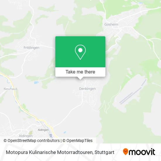 Карта Motopura Kulinarische Motorradtouren