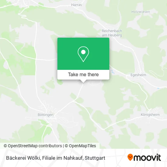 Карта Bäckerei Wölki, Filiale im Nahkauf