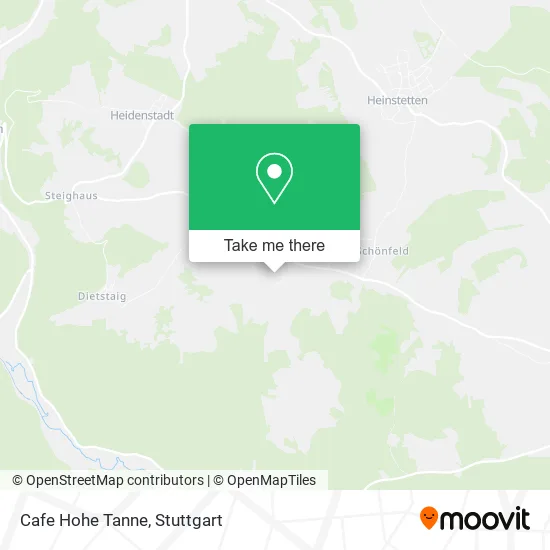 Карта Cafe Hohe Tanne