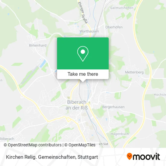Карта Kirchen Relig. Gemeinschaften