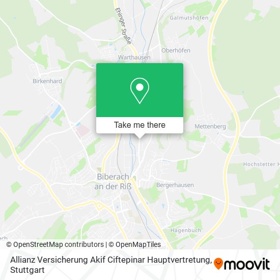 Allianz Versicherung Akif Ciftepinar Hauptvertretung map