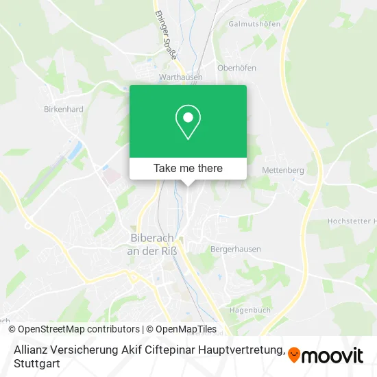 Карта Allianz Versicherung Akif Ciftepinar Hauptvertretung