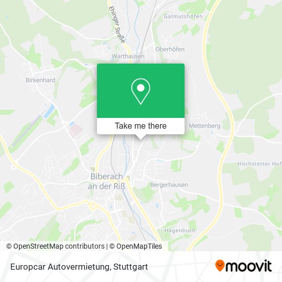 Europcar Autovermietung map