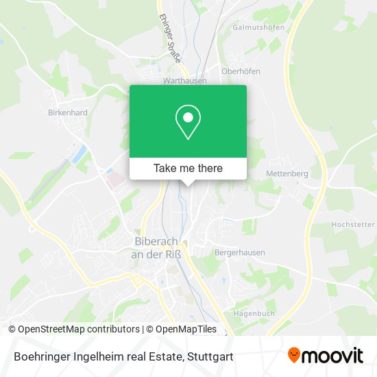 Карта Boehringer Ingelheim real Estate