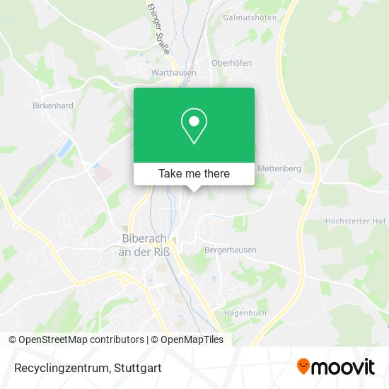 Recyclingzentrum map