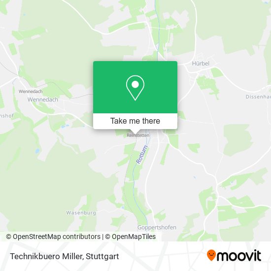 Technikbuero Miller map