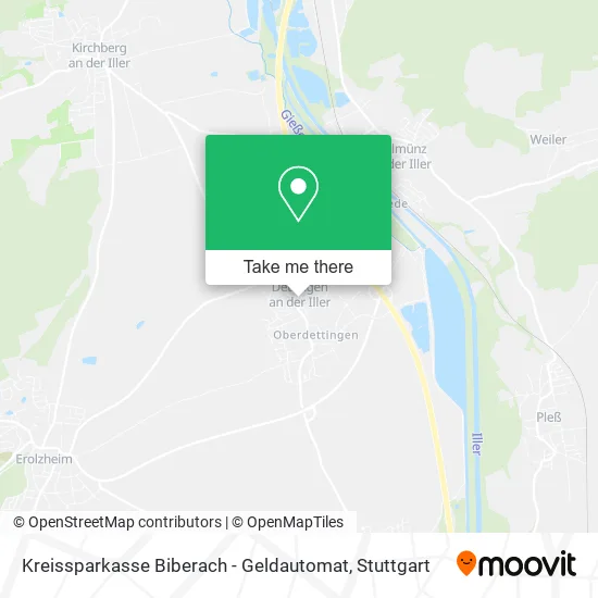 Карта Kreissparkasse Biberach - Geldautomat