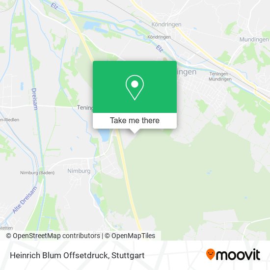 Heinrich Blum Offsetdruck map