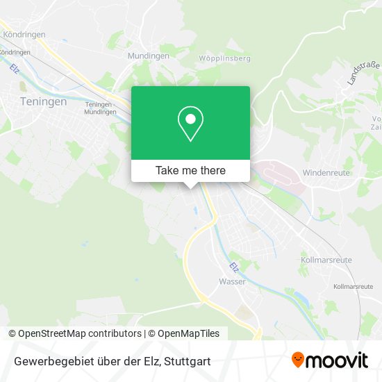 Карта Gewerbegebiet über der Elz