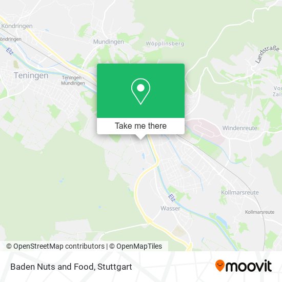 Baden Nuts and Food map