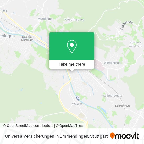 Universa Versicherungen in Emmendingen map