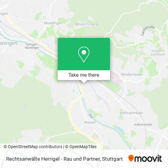 Rechtsanwälte Herrigel - Rau und Partner map