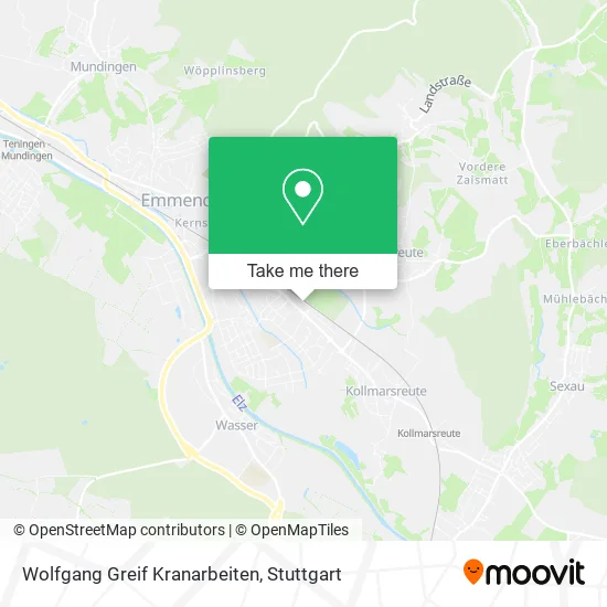 Карта Wolfgang Greif Kranarbeiten