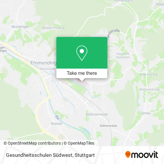 Карта Gesundheitsschulen Südwest