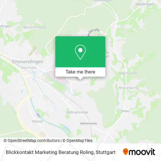 Карта Blickkontakt Marketing Beratung Roling