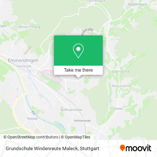 Grundschule Windenreute Maleck map