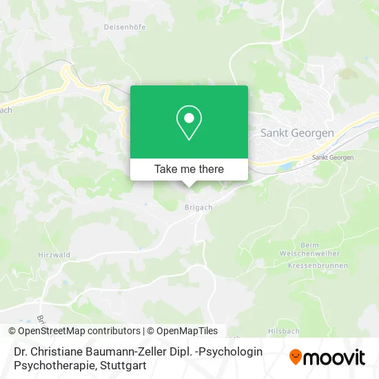 Dr. Christiane Baumann-Zeller Dipl. -Psychologin Psychotherapie map