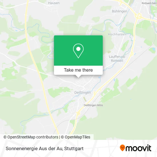 Карта Sonnenenergie Aus der Au
