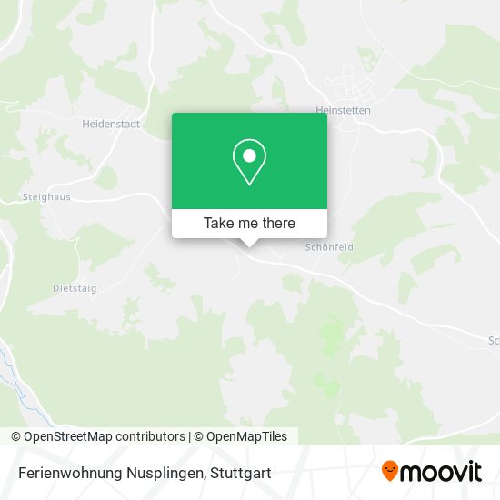 Ferienwohnung Nusplingen map