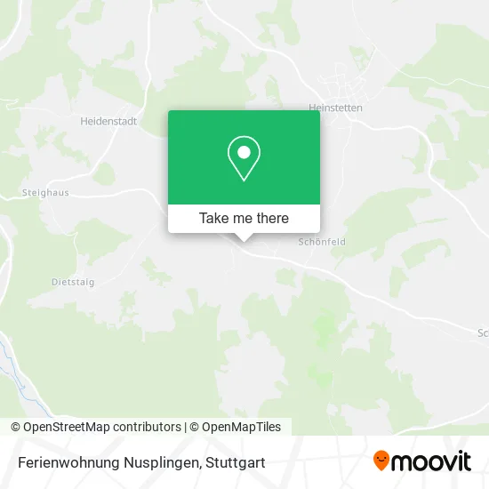 Карта Ferienwohnung Nusplingen