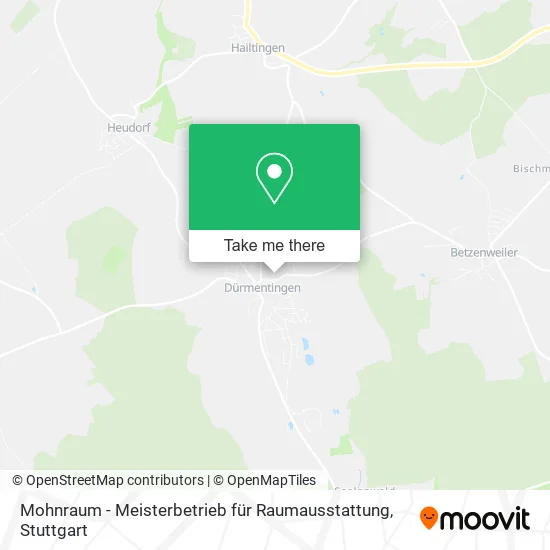 Карта Mohnraum - Meisterbetrieb für Raumausstattung