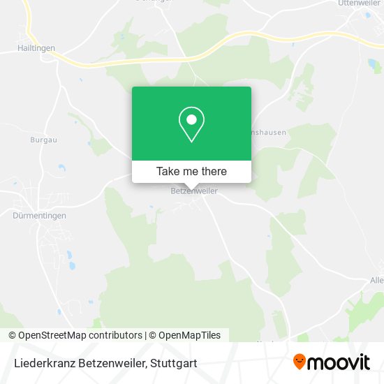 Liederkranz Betzenweiler map