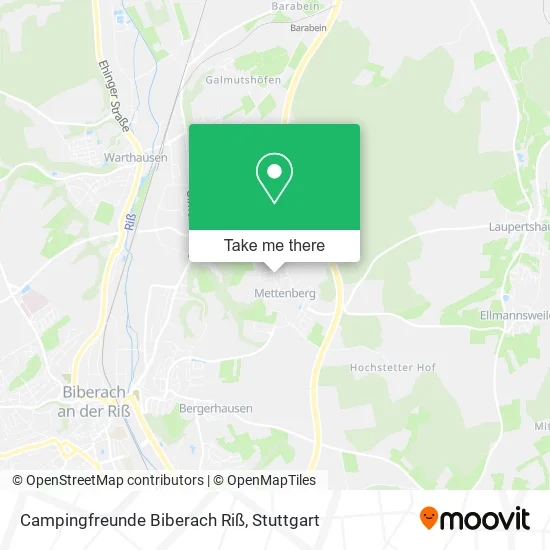 Карта Campingfreunde Biberach Riß