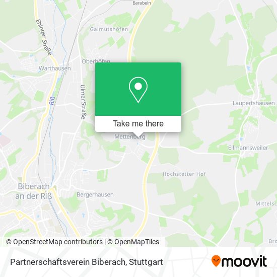 Partnerschaftsverein Biberach map