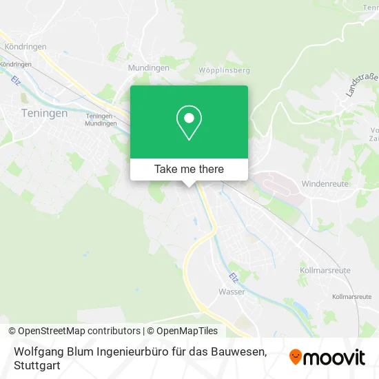 Карта Wolfgang Blum Ingenieurbüro für das Bauwesen