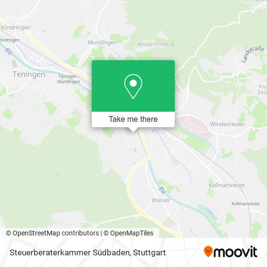 Steuerberaterkammer Südbaden map