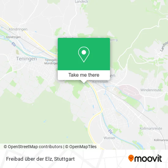 Карта Freibad über der Elz