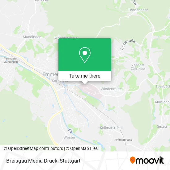 Карта Breisgau Media Druck