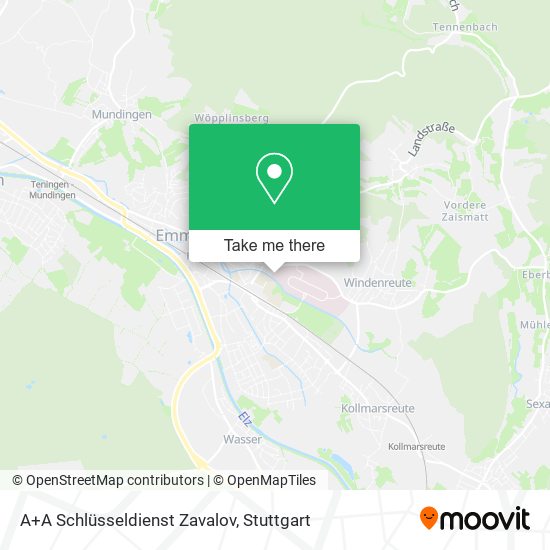 A+A Schlüsseldienst Zavalov map