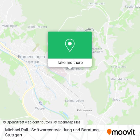 Карта Michael Rall - Softwareentwicklung und Beratung