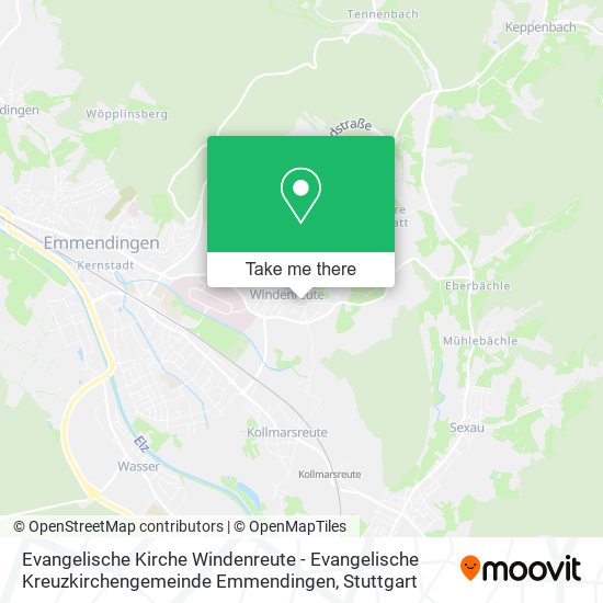 Evangelische Kirche Windenreute - Evangelische Kreuzkirchengemeinde Emmendingen map