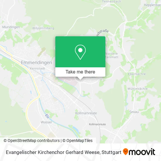 Карта Evangelischer Kirchenchor Gerhard Weese