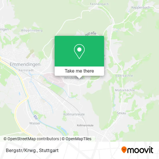 Карта Bergstr/Krwg.