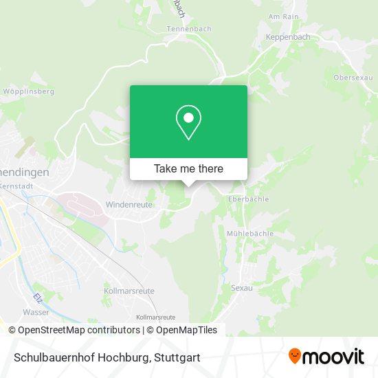 Schulbauernhof Hochburg map
