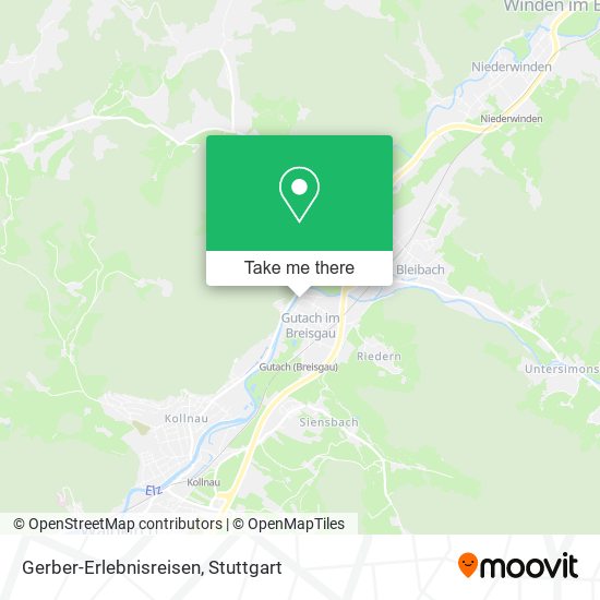 Gerber-Erlebnisreisen map