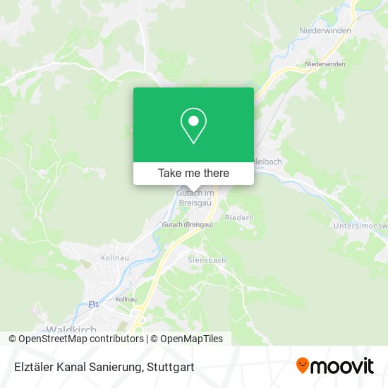 Elztäler Kanal Sanierung map