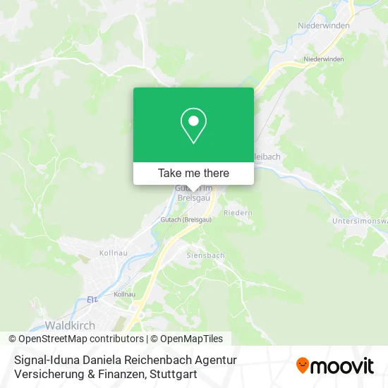 Карта Signal-Iduna Daniela Reichenbach Agentur Versicherung & Finanzen