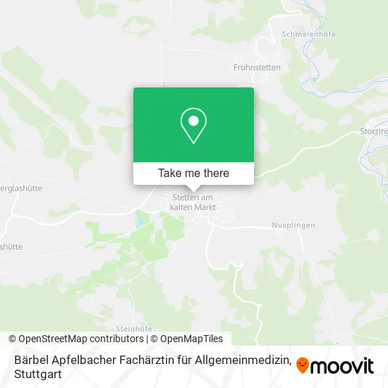 Карта Bärbel Apfelbacher Fachärztin für Allgemeinmedizin