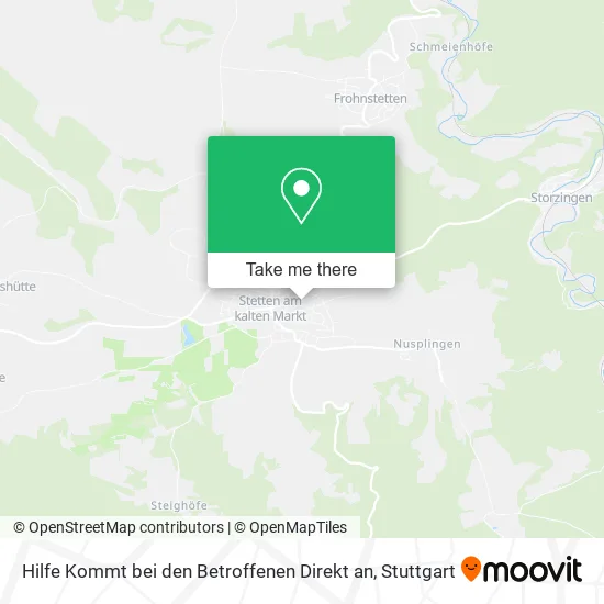 Карта Hilfe Kommt bei den Betroffenen Direkt an