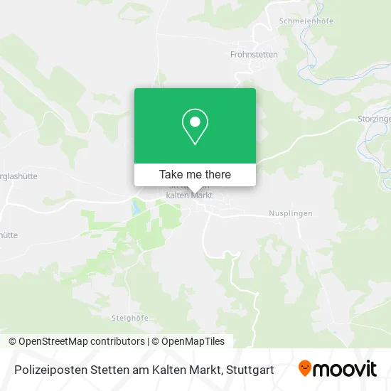 Карта Polizeiposten Stetten am Kalten Markt